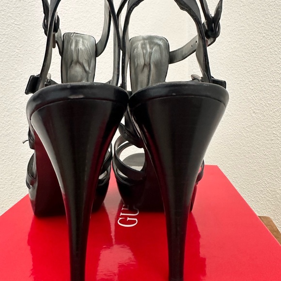 GUESS strap heels black leather - Picture 5 of 7